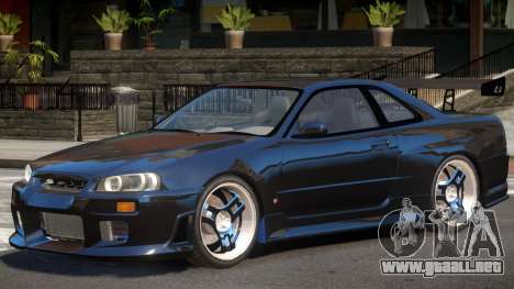 Nissan Skyline GT-R R34 V1.0 para GTA 4