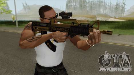 Bullpup Rifle (Three Upgrade V2) Main Tint GTA V para GTA San Andreas