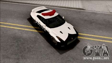 Nissan GT-R R35 2015 Patrol Car SA Style para GTA San Andreas