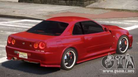 Nissan Skyline GT-R34 ST para GTA 4