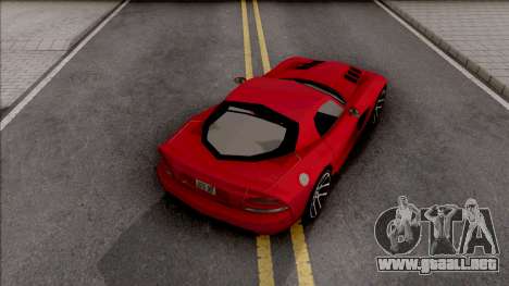 Dodge Viper SRT-10 Low Poly para GTA San Andreas