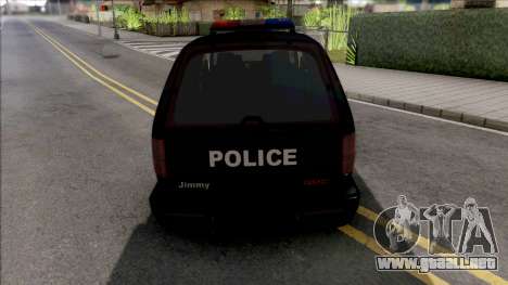 GMC Jimmy 2001 Police para GTA San Andreas