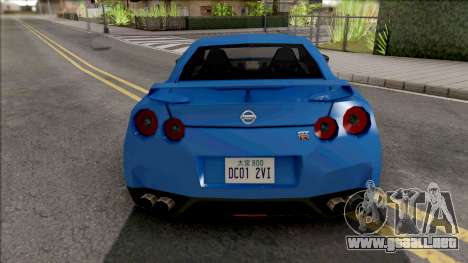 Nissan GT-R R35 2016 45th Anniversary SA Style para GTA San Andreas