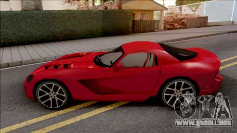 Dodge Viper SRT-10 Low Poly para GTA San Andreas