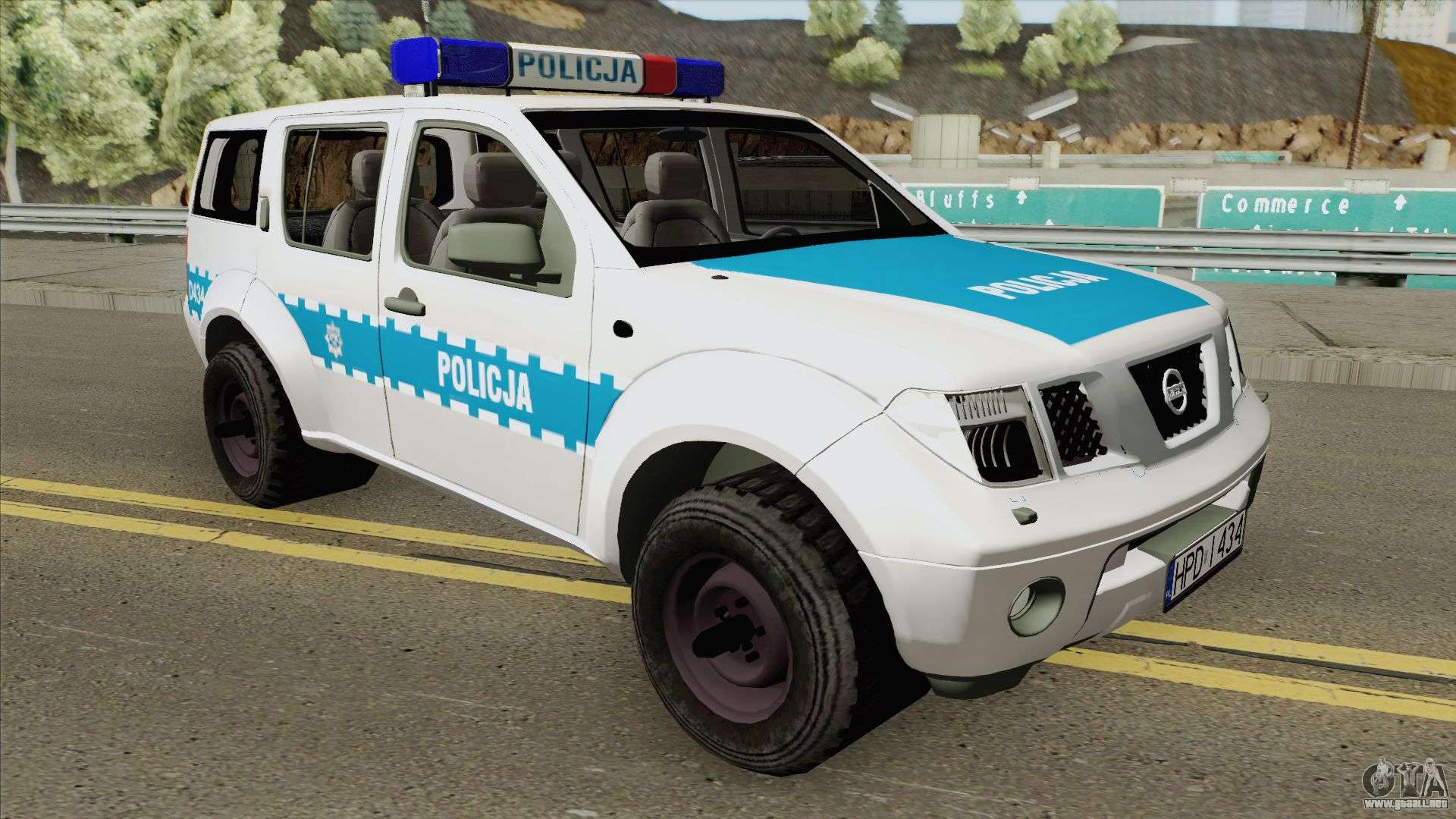 Nissan Pathfinder (Policja KMP Biala Podlaska) para GTA