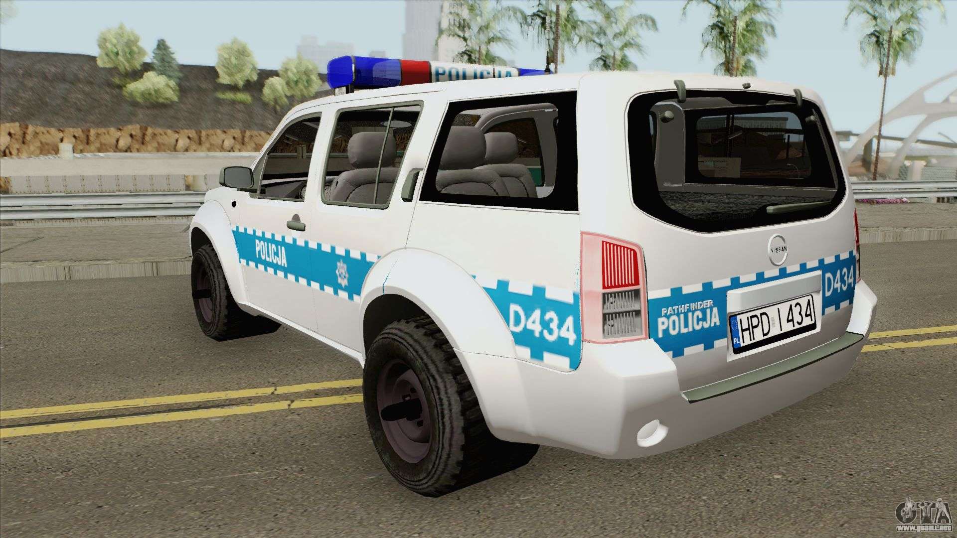 Nissan Pathfinder (Policja KMP Biala Podlaska) para GTA