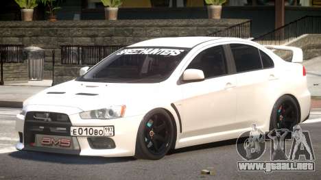 Mitsubishi Lancer Evo X ST para GTA 4