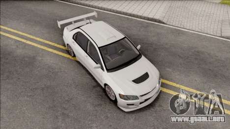 Mitsubishi Lancer Evolution VIII White para GTA San Andreas