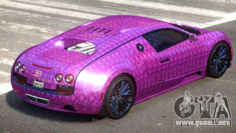 Bugatti Veyron 16.4 GT PJ2 para GTA 4