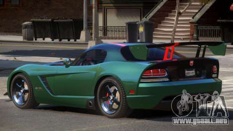 Dodge Viper SRT Spec V1.3 para GTA 4