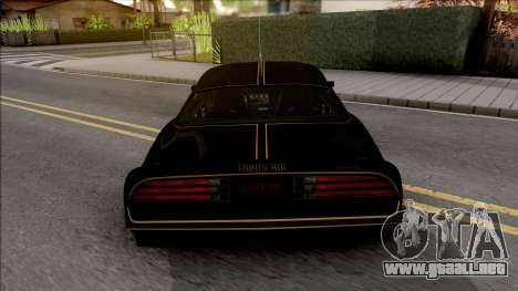 Pontiac Firebird Trans am 77 BlackOne para GTA San Andreas