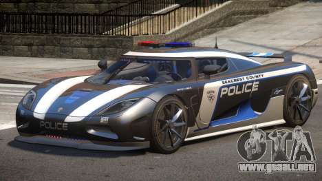 Koenigsegg Agera Police V1.1 para GTA 4