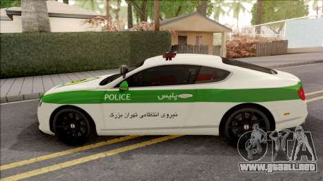 Bentley Continental GT Iranian Police para GTA San Andreas