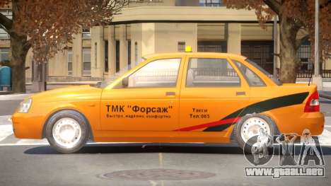 Lada Priora Taxi V1.0 para GTA 4