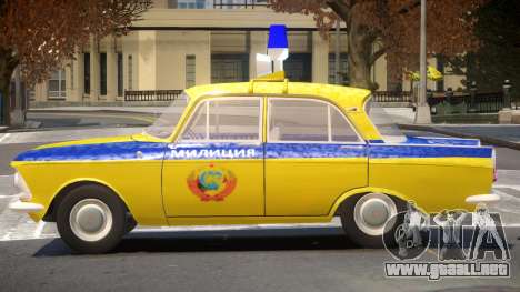 Moscvich 408 Police para GTA 4