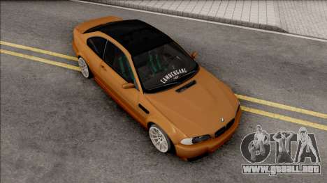 BMW 3-er E46 2000 Stance by Hazzard Garage v2 para GTA San Andreas