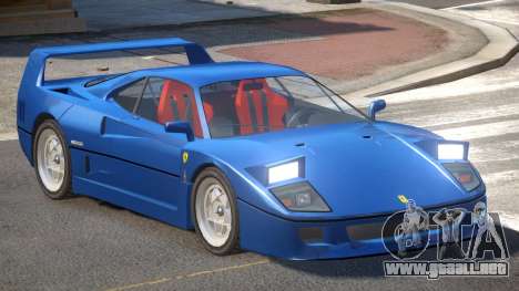 1995 Ferrari F40 V1.0 para GTA 4