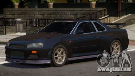 Nissan Skyline R34 RS V1.0 para GTA 4