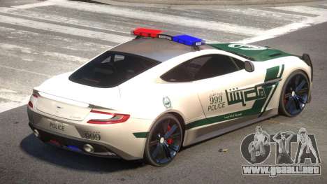 Aston Martin Vanquish Police V1.2 para GTA 4