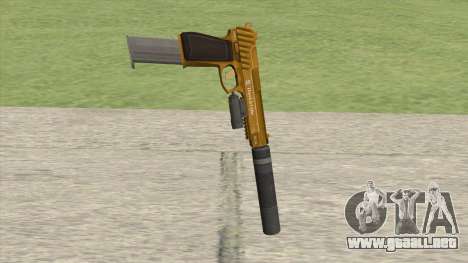 Pistol .50 GTA V (Gold) Full Attachments para GTA San Andreas