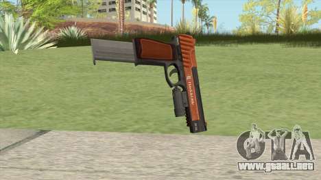 Pistol .50 GTA V (Orange) Flashlight V2 para GTA San Andreas