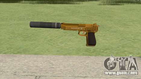 Pistol .50 GTA V (Gold) Suppressor V1 para GTA San Andreas