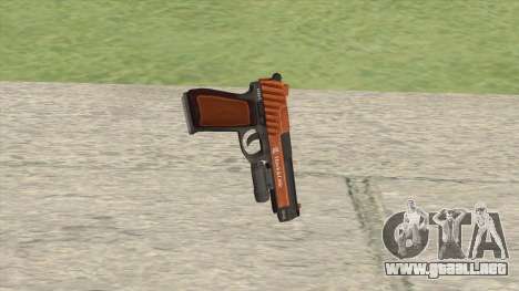 Pistol .50 GTA V (Orange) Flashlight V1 para GTA San Andreas