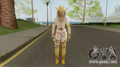 Gold Cowgirl Topless HD para GTA San Andreas
