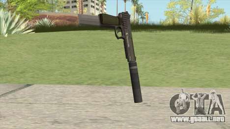 Pistol .50 GTA V (Green) Suppressor V2 para GTA San Andreas