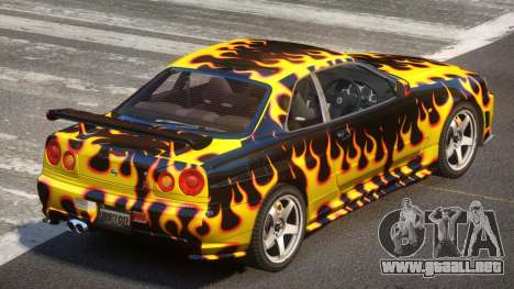 Nissan R34 GTR PJ3 para GTA 4