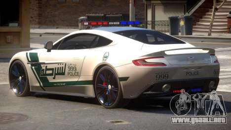 Aston Martin Vanquish Police V1.2 para GTA 4