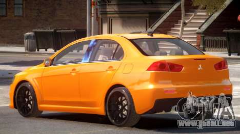 Mitsubishi Lancer X Tuned para GTA 4