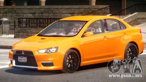 Mitsubishi Lancer X Tuned para GTA 4