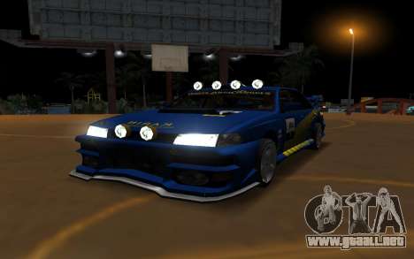 Karin Sultan RS Con las Insignias, el PJ y Extra para GTA San Andreas