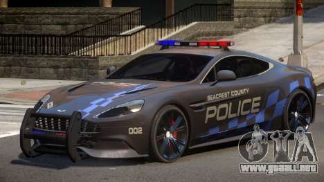 Aston Martin Vanquish Police V1.0 para GTA 4