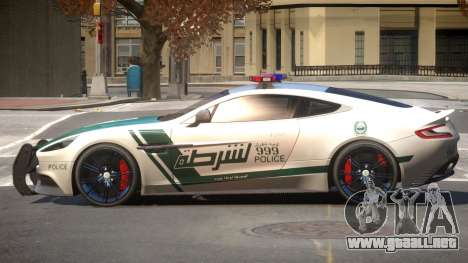 Aston Martin Vanquish Police V1.2 para GTA 4