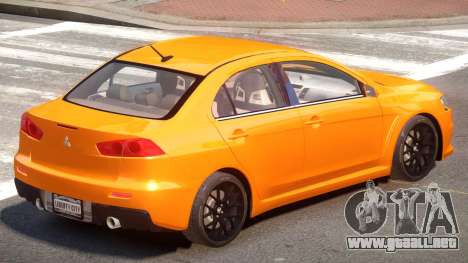 Mitsubishi Lancer X Tuned para GTA 4