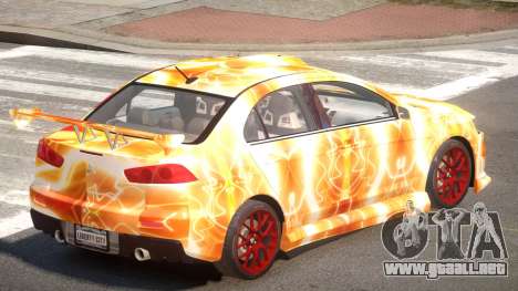 Mitsubishi Lancer X Tuned PJ5 para GTA 4