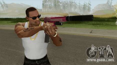 Pistol .50 GTA V (Pink) Full Attachments para GTA San Andreas