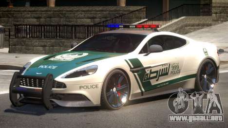 Aston Martin Vanquish Police V1.2 para GTA 4