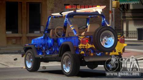 1988 Jeep Wrangler PJ3 para GTA 4