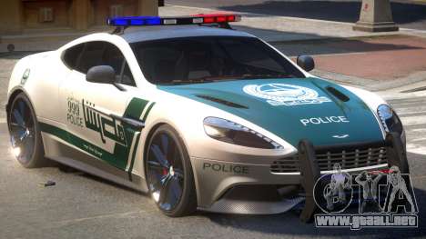 Aston Martin Vanquish Police V1.2 para GTA 4