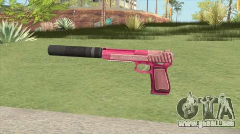 Pistol .50 GTA V (Pink) Suppressor V1 para GTA San Andreas