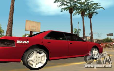 Karin Sultan RS Con las Insignias, el PJ y Extra para GTA San Andreas