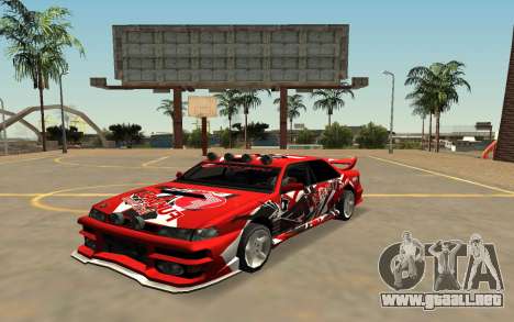 Karin Sultan RS Con las Insignias, el PJ y Extra para GTA San Andreas