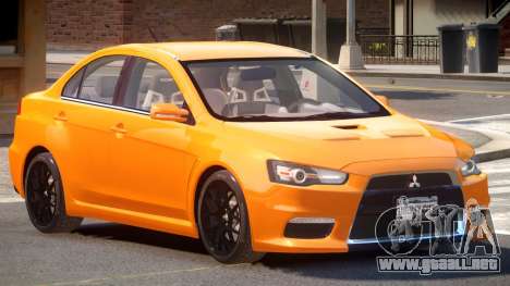 Mitsubishi Lancer X Tuned para GTA 4