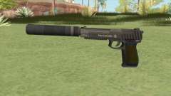 Pistol .50 GTA V (Green) Suppressor V1 para GTA San Andreas