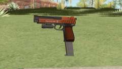 Pistol .50 GTA V (Orange) Flashlight V2 para GTA San Andreas