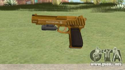 Pistol .50 GTA V (Gold) Flashlight V1 para GTA San Andreas