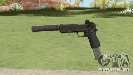 Heavy Pistol GTA V (OG Black) Suppressor V2 para GTA San Andreas